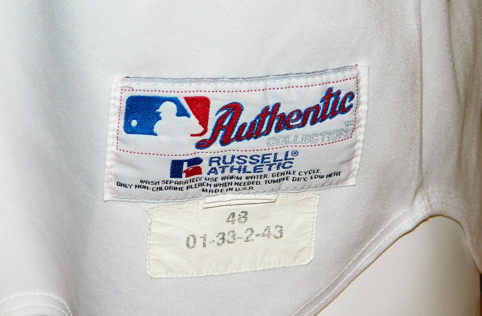 2001 Phil Garner (MGR) Game Worn Detroit Tigers Home Jersey #33 - Russell