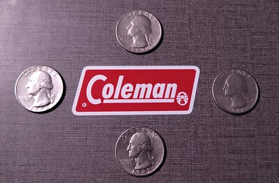 Coleman Sticker ''No Maroon border with white outer line'' Edition.