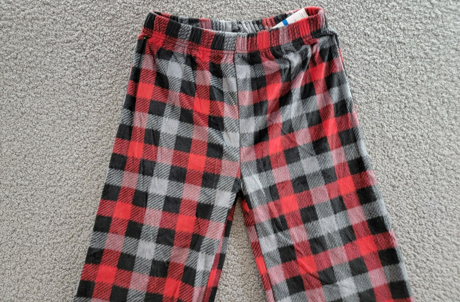 Max & Olivia Flannel Pajama Set Big Boys XL (16-18) Red Multi Plaid Button Front - Picture 13 of 22