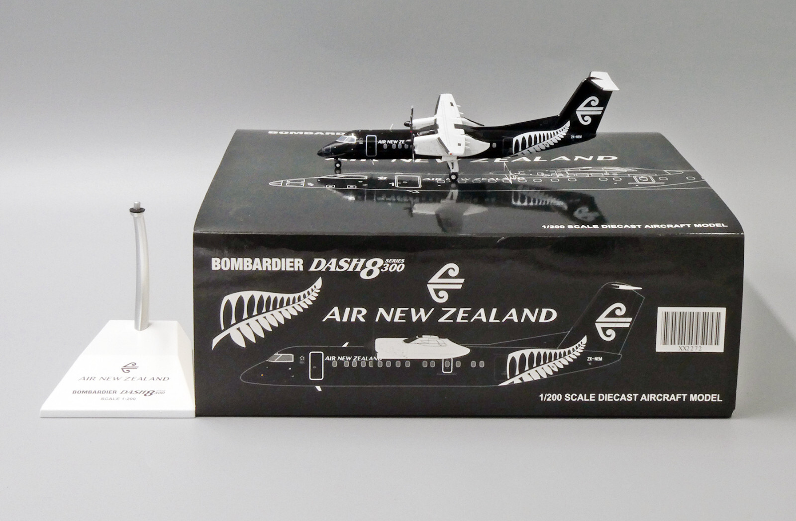 オリンピック エアバス A300 1/200 Jcwings Air New Zealand Link Dash8-Q300 All Blacks Livery ZK