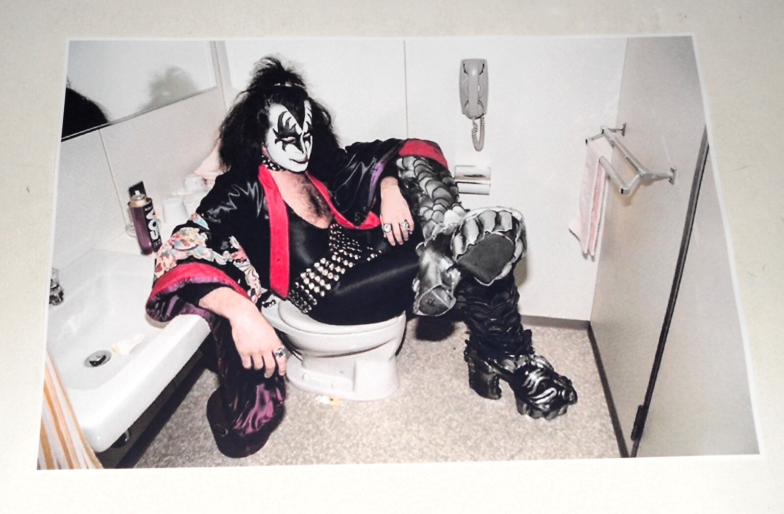 KISS 「地獄からの脱出」LPレコード 帯付 ジーン・シモンズ直筆
