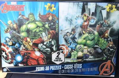 Marvel Avengers Prime 3D Puzzles 2 500 Pieces Each 24''x18'' 153633 4D Cityscape
