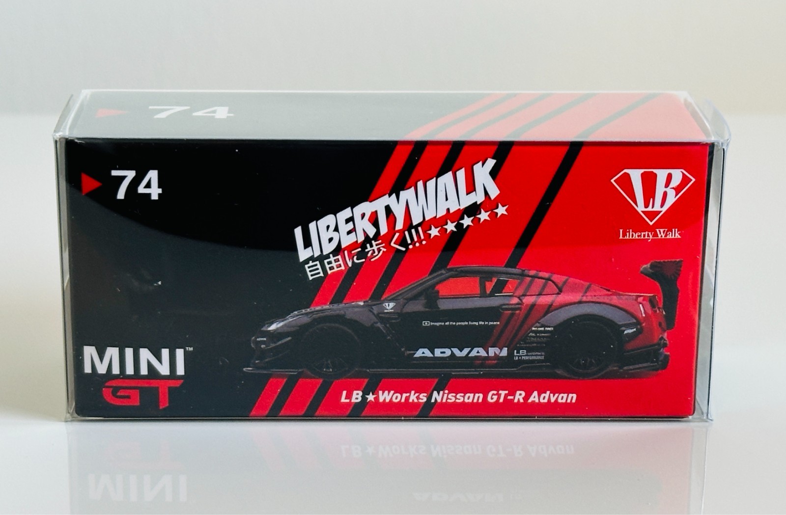 ミニカー MINIGT LBWK 74 ADVAN MINI GT #74 LBWK Nissan GT-R Advan Japan Limited Edition LB