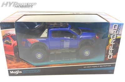 MAISTO 1:24 W/B OFF-ROAD KINGS 2017 FORD F-150 RAPTOR DIECAST BLUE 32521