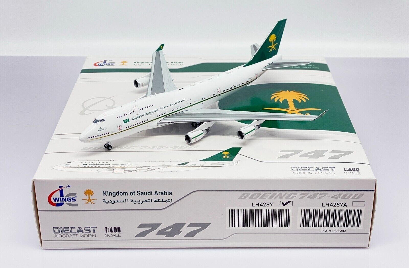 Kingdom of Saudi Arabia B747-400 Reg:HZ-HM1 1:400 Scale JC Kingdom of Saudi Arabia B747-400 Reg:HZ-HM1 1:400 Scale JC