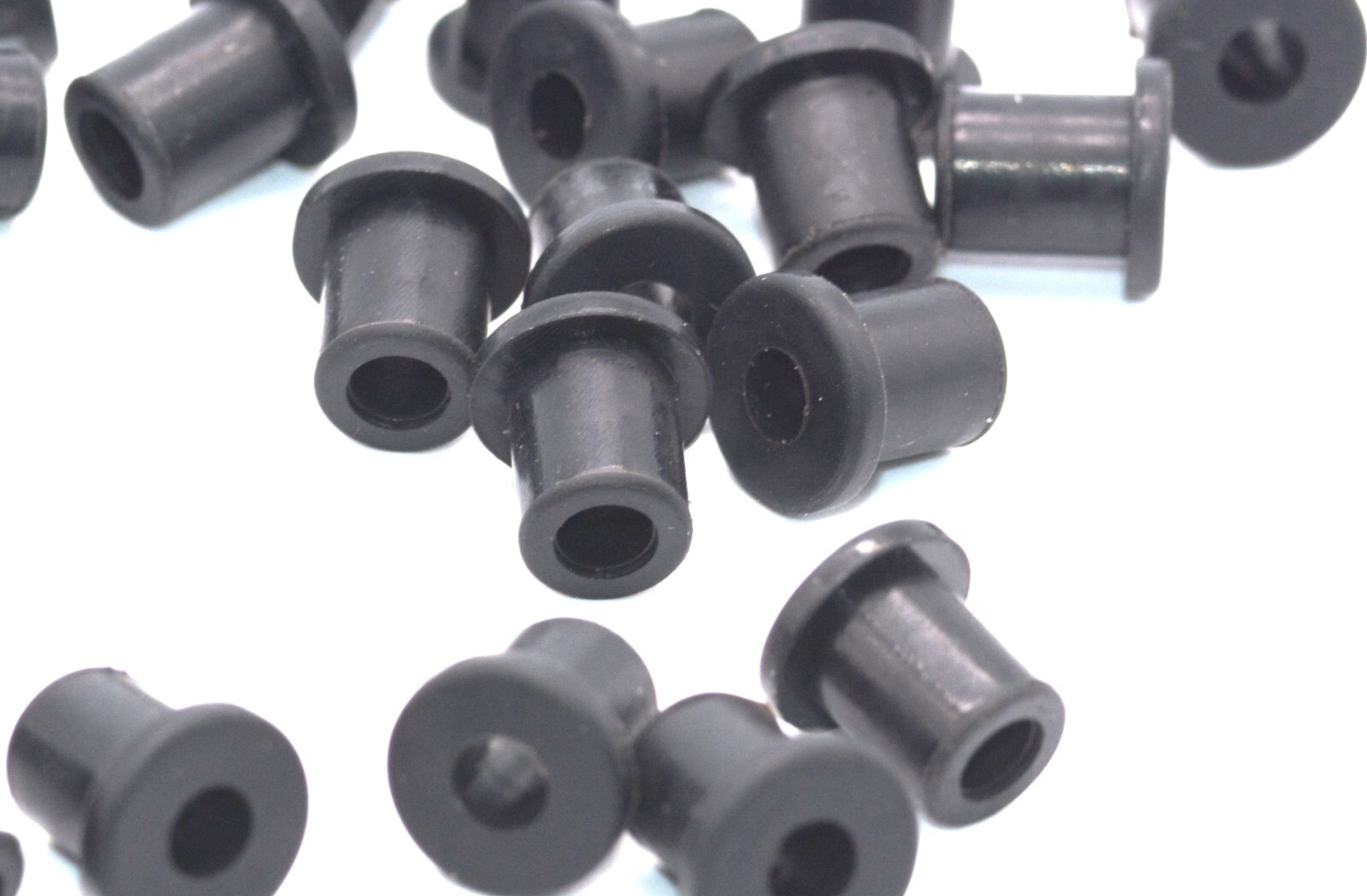1/4” Small Rubber Feet  Push In  Fits 1/4" Hole  3/8” OD  1/8” Foot Height