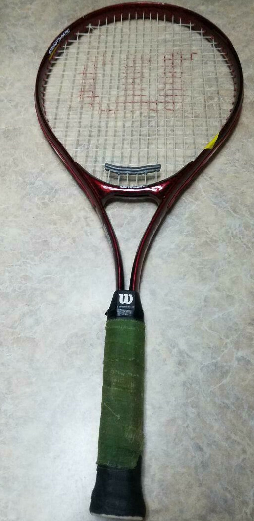 A Wilson Super High Beam Series Pro 110 Tennis Racket