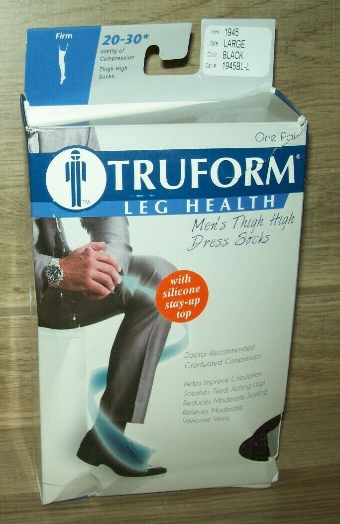Truform Thigh High Compression Socks For Men Compressionsocksmen