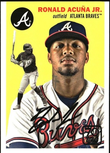 Ronald Acuna Jr. 2021 Topps Update 70th Anniversary Logo
