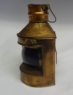 Nautical VTG CWC Starboard Ship decor Copper Tin Lantern Tea Light Candle ??