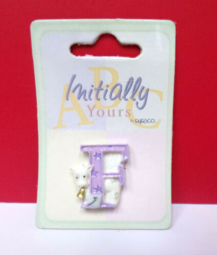 ABC INITIALLY YOURS Alphabet Letter F Personalize Self-Adhesive Enesco 