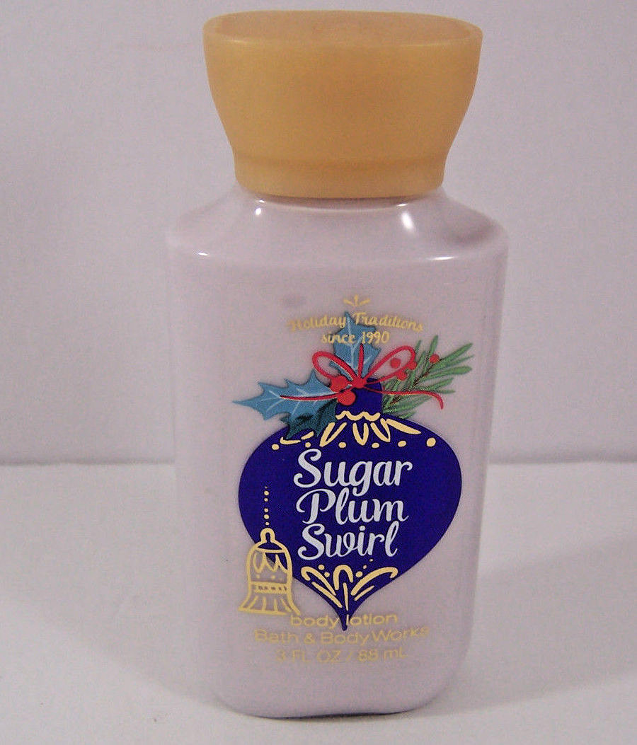 Bath & Body Works Sugar Plum Swirl Travel Size Lotion Shower Gel 3 oz Lot of 2