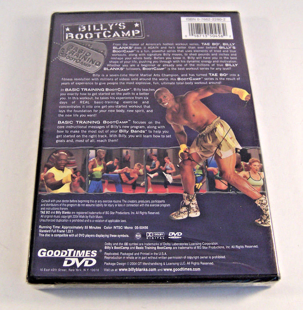 Billy's BootCamp DVD Set of 3 Tai Bo Basic Ultimate AB Billy Blanks Workout