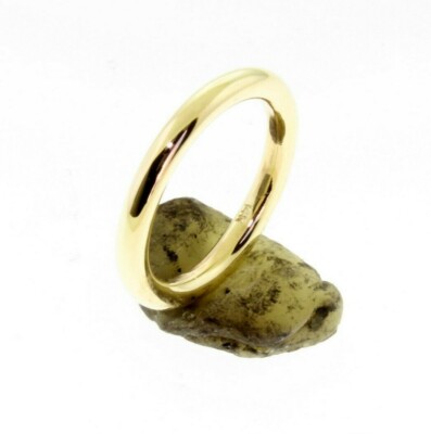 Pre-owned Handmade 14 K Solid Gold 2.50 Mm Round Wire Band Or Stacking Ring  In U.s. In Yellow Gold