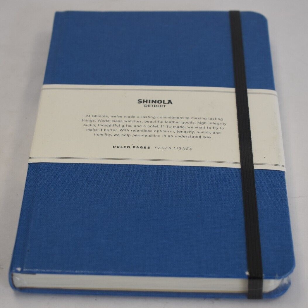 Shinola Detroit Ruled Hard Linen Journal 5.25