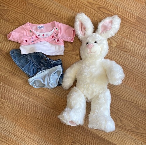Build-a-Bear 2006 Spring Time Fun Bunny white rabbit plush I