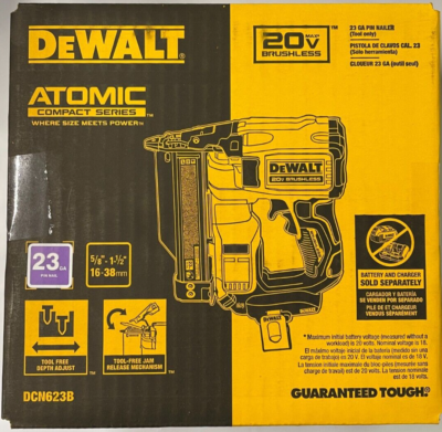 Dewalt 20 volt pin nailer deals