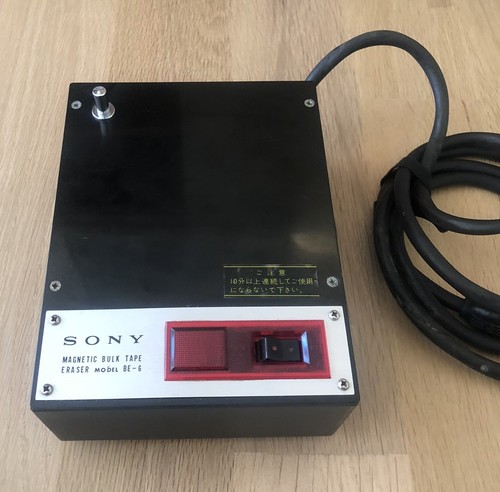 ✨希少✨ SONY BE-8 MAGNETIC BULK TAPE ERASER SONY BE-6 Magnetic Bulk Tape Eraser Vintage Made in Japan