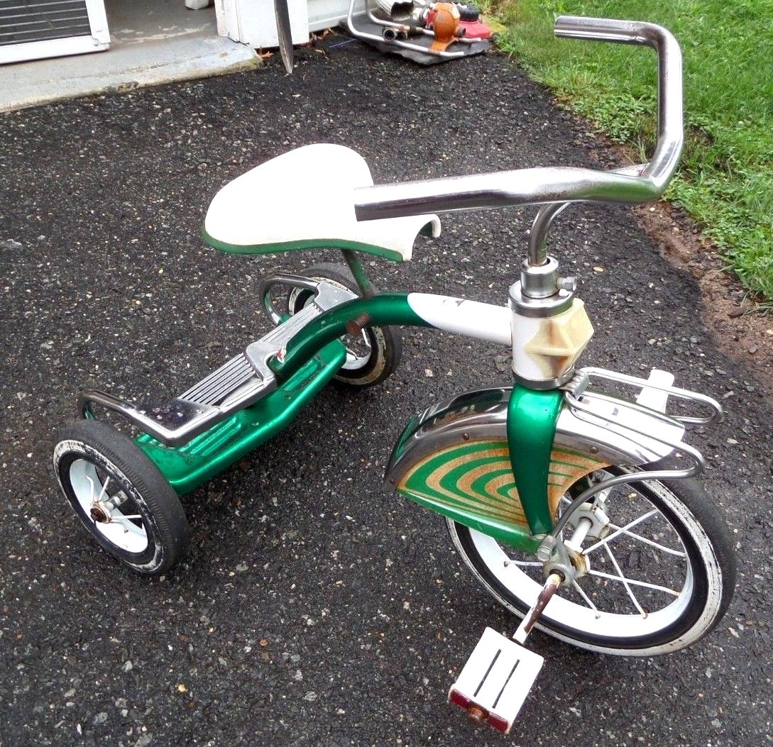 Vintage AMF Junior Tricycle with Troxel seat Spins and turns freely Pre 1970’s.