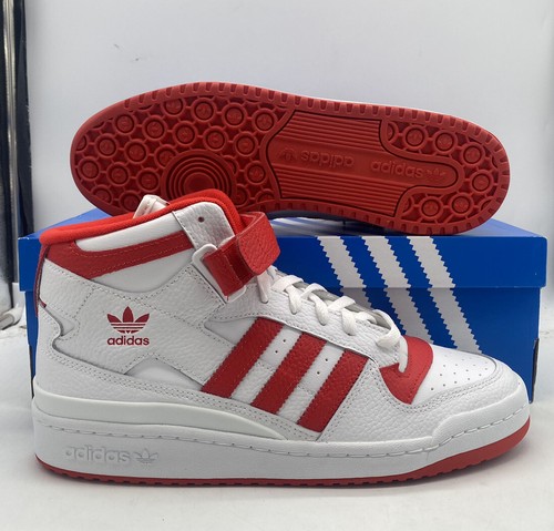 Баскетбольные кроссовки Adidas Forum Mid Red White GY5819 мужские размер