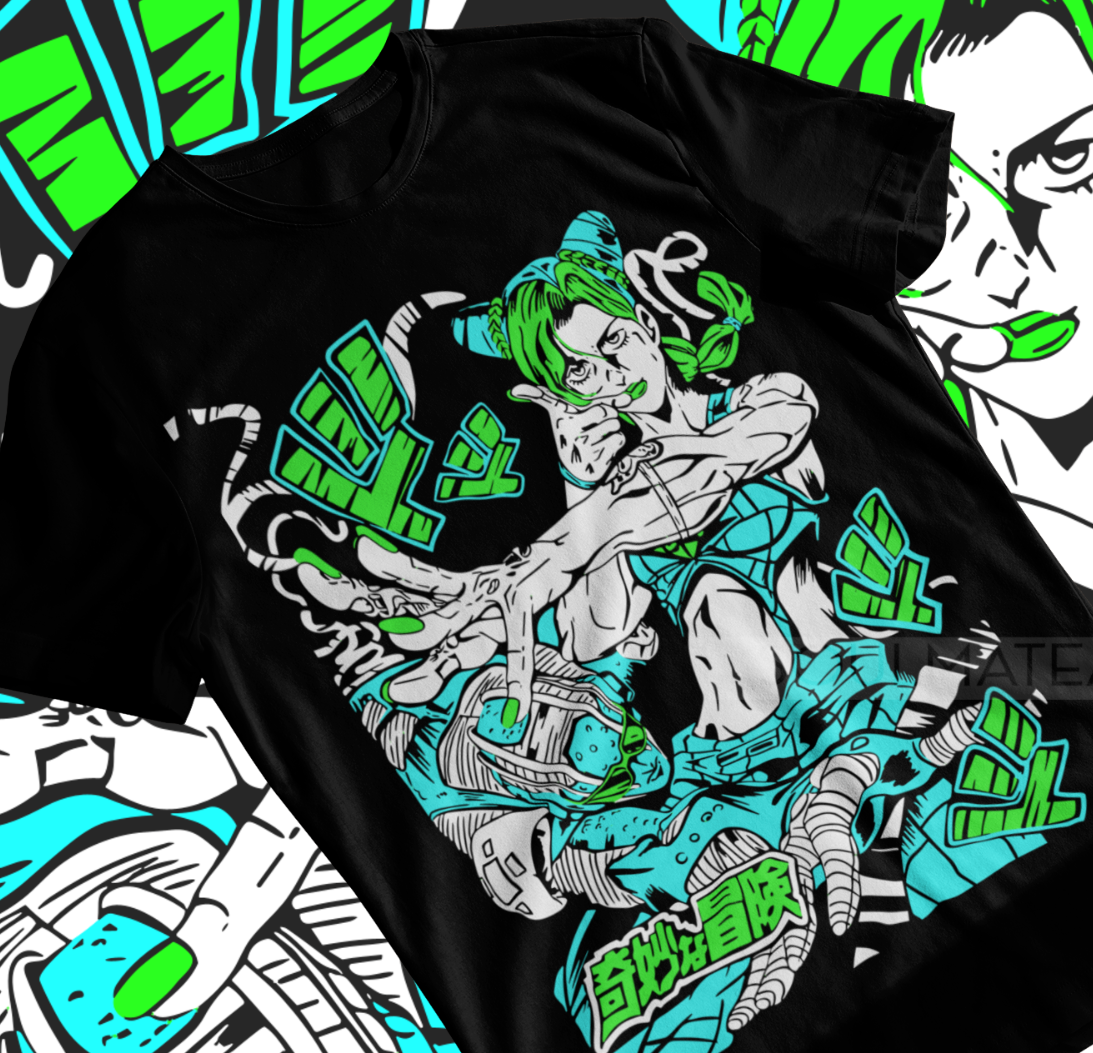 Jolyne Cujoh JoJo's Bizarre Adventure T-Shirt JJBA Stone Jolyne Cujoh JoJo's Bizarre Adventure T-Shirt JJBA Stone