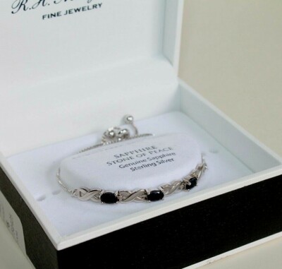 R.H. Macy s Co. Bracelet sterling silver .925 Sapphire Stone of