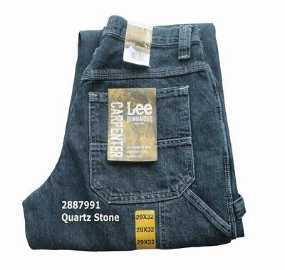 Lee Men's Dungarees Straight Leg Loose Fit Cargo Carpenter Denim Jeans 2887991