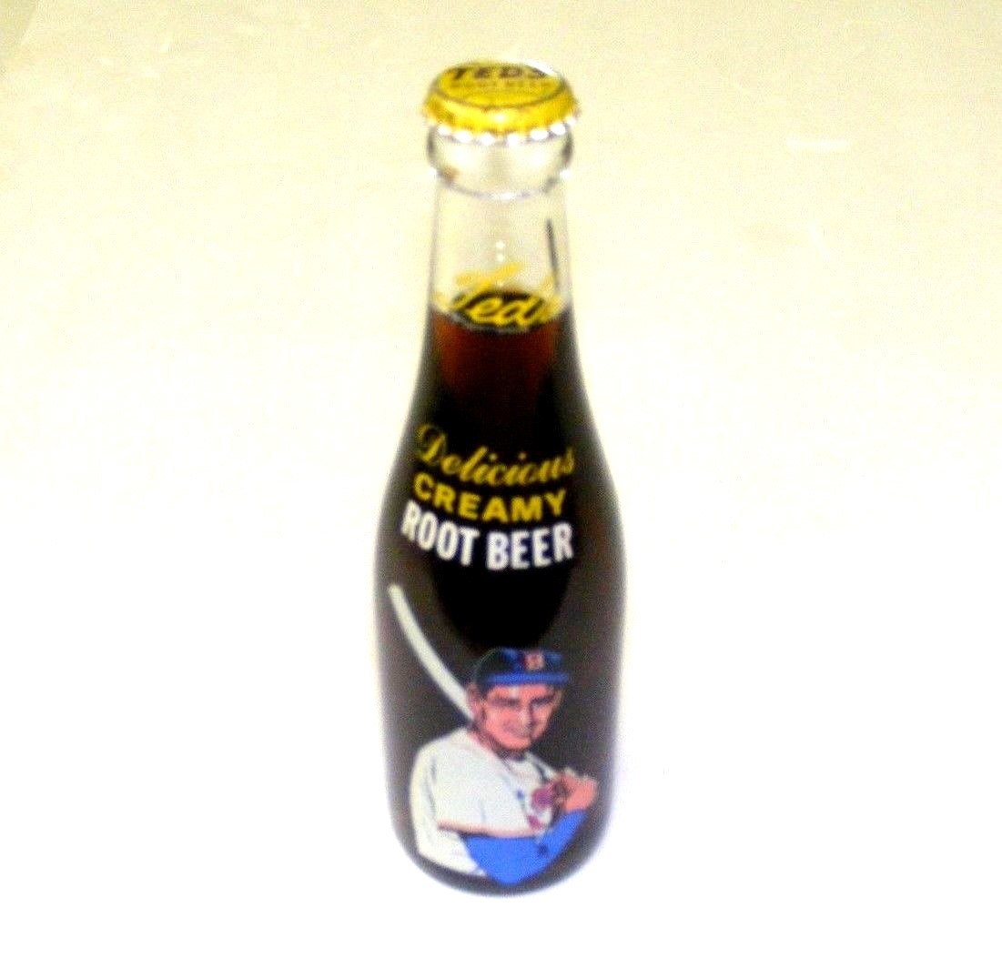 Ted Williams Moxie Cola Bottle Root Beer Boston Red Sox Vintage Unopened One