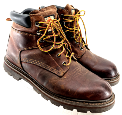 Gorilla 9616 Brown Leather Ankle High Top Lace Up Boot Shoes Men s