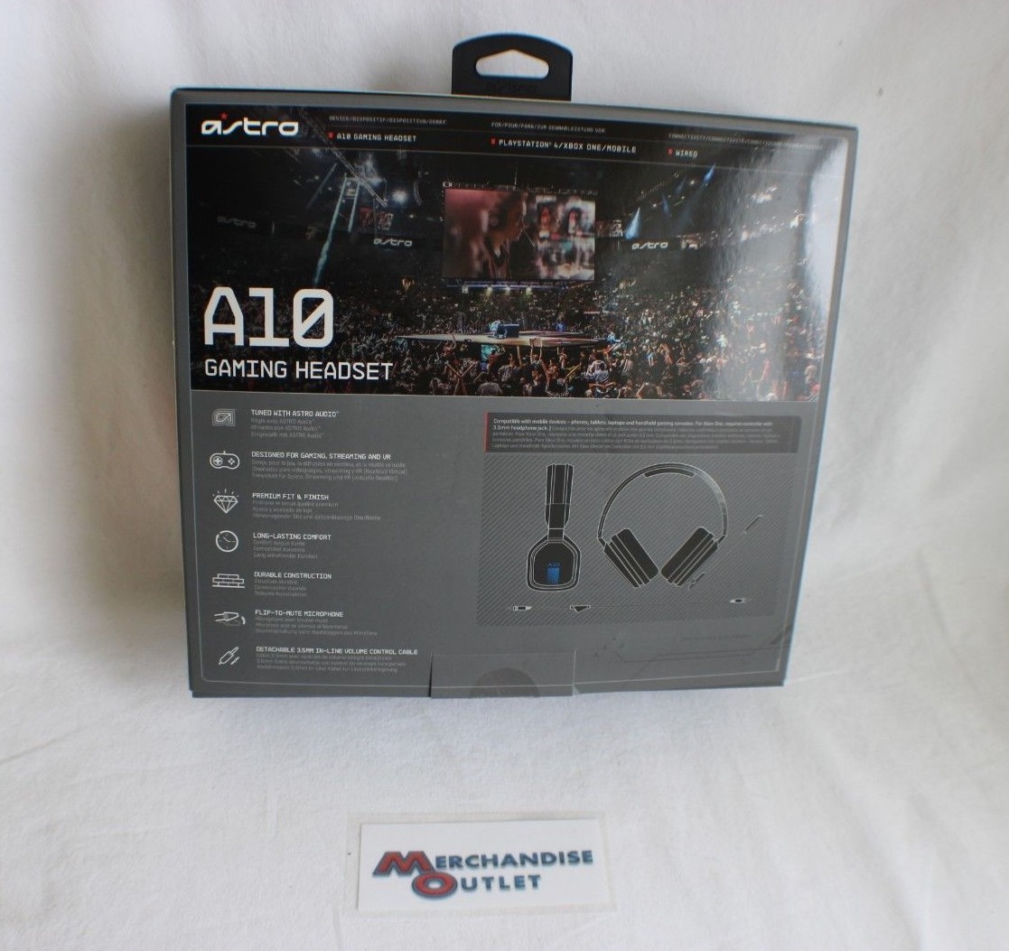 ASTRO A10 Gaming Headset for PS4, XBox One, and Mobile  - Black/Blue