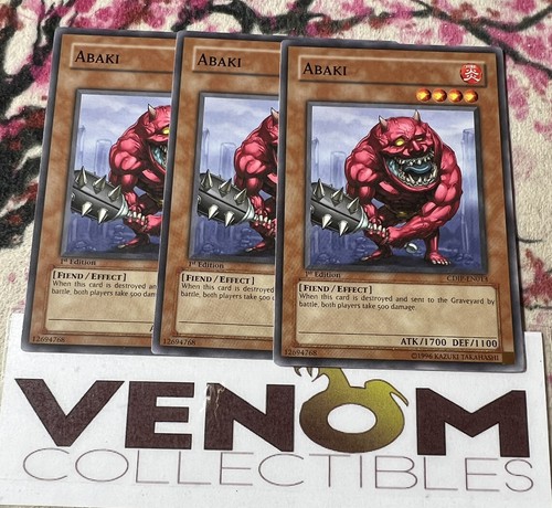 3x (M/NM) - Abaki - CDIP-EN013 - Common - 1st Edition YuGiOh