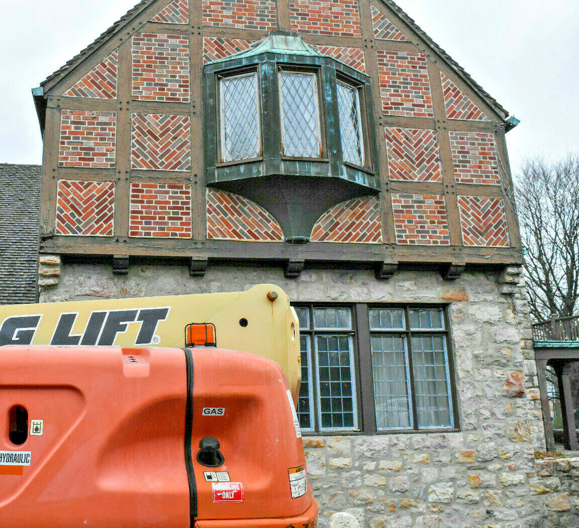 Copper Oriel Bay Window ~ Salvage: 1949 Esther Ludwig Mansion, Virginia 123Hx96W