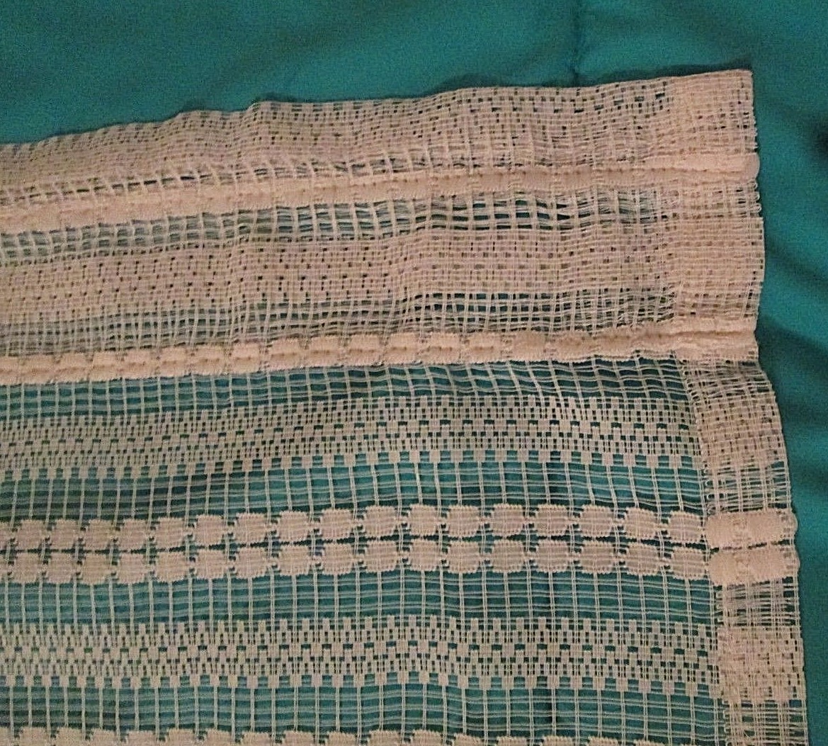 Pair of Vintage Mid Century Sheer Curtain Panels  49