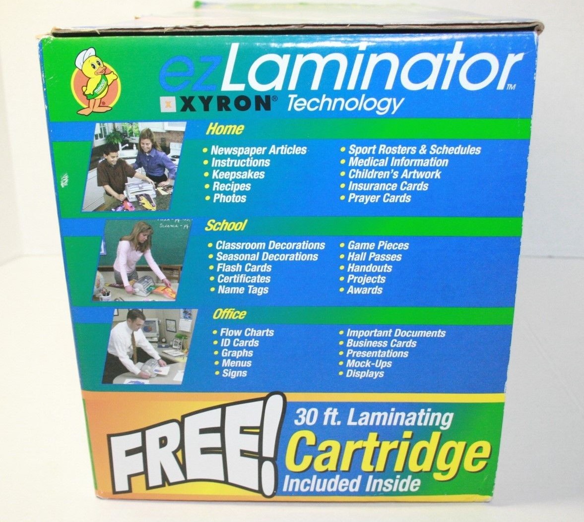 New Xyron ezLaminator w/ Acid-Free Laminating Cartridge No Heat Batteries Power