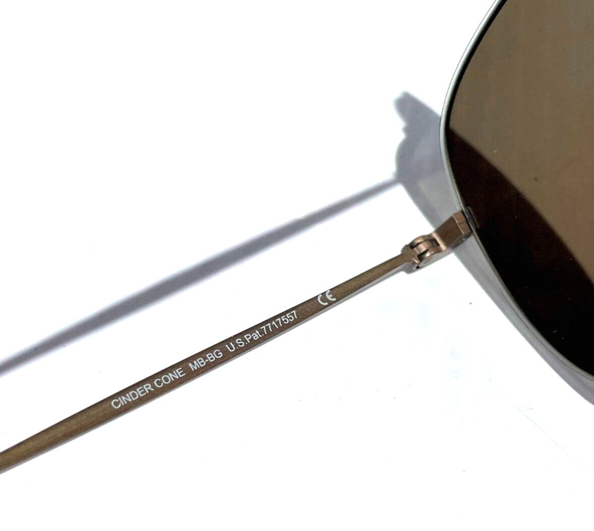 Pre-owned Maui Jim Cinder Cone Matte Gold Polarized Hcl Bronze Lens Sunglass H789-16m In Brown