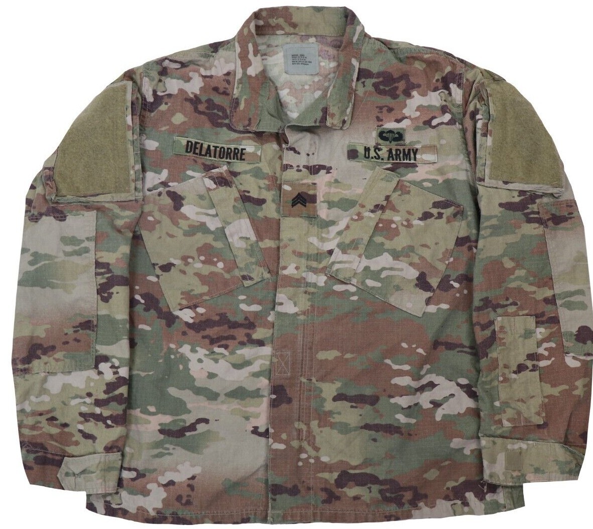 US Army OCP Combat Uniform Coat Jacket Top Multicam Woodland Camo Unisex