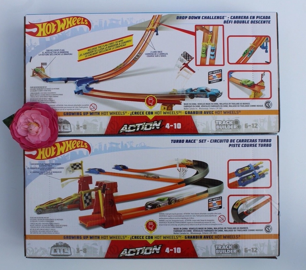 hot wheels drop down challenge set