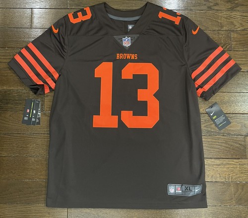 Men s Cleveland Browns Odell Beckham Jr. Nike Brown Vapor Limited Jersey Size Extra Large