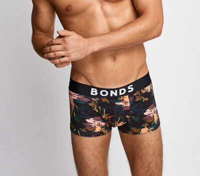 Bonds Mens JEU Jungle Dream Print FIT Trunk Brief Size XL New