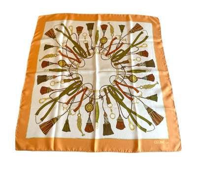 Celine Paris Vintage Silk Scarf