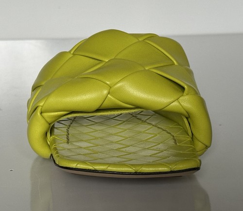 Pre-owned Bottega Veneta $1350  Yellow Lemon Flat Sandals Shoes 9 Us (39 Euro) 608853