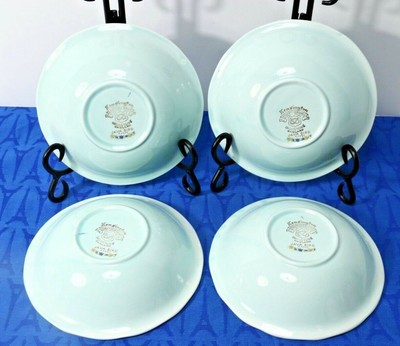 LOT of 4 Kensington Staffordshire JAVA BIRD Cereal or Soup Bowls 6 1/2