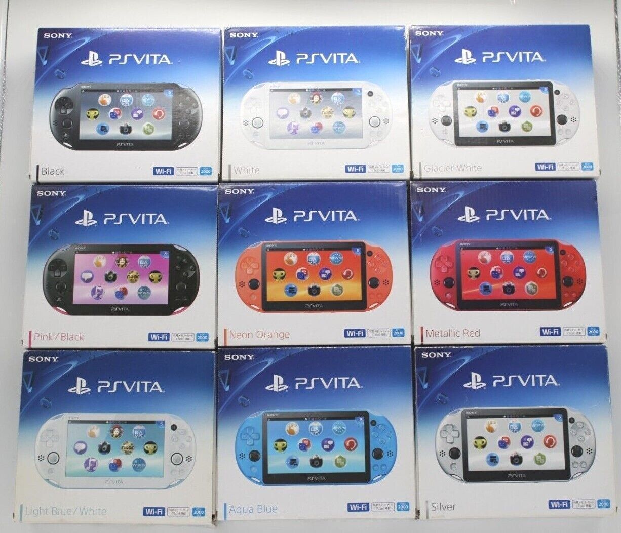 PS Vita PCH-2000 Console Various Colors PSV Slim Box PS Vita PCH-2000 Console Various Colors PSV Slim Box