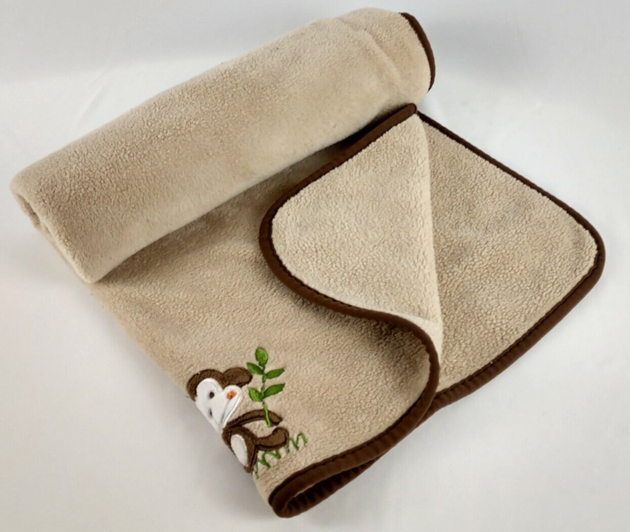 Brown Tan Plush Baby Security Lovey 30x40