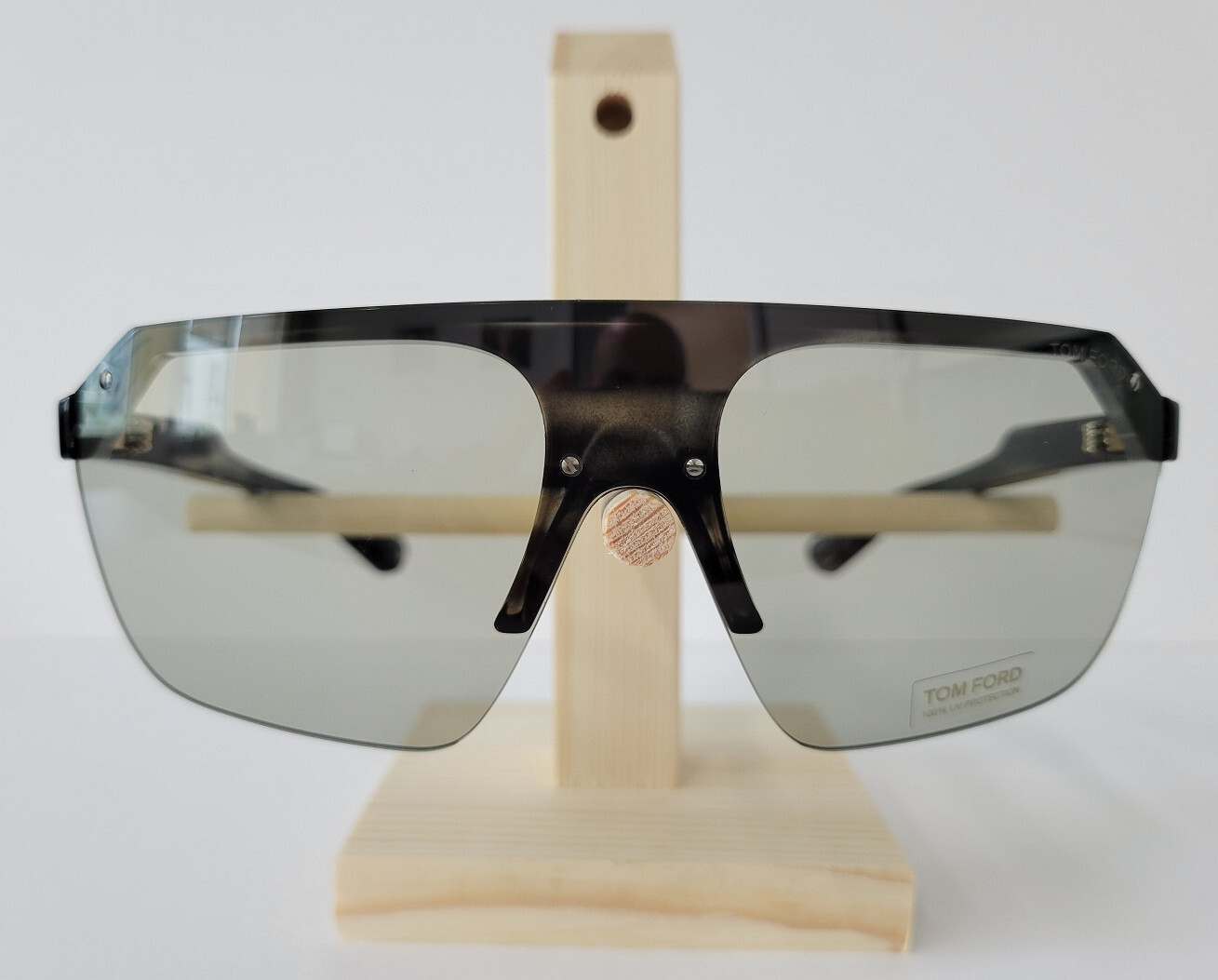 Pre-owned Tom Ford Tf-797 Razor Sunglasses Grey Black 56a Authentic In Gray