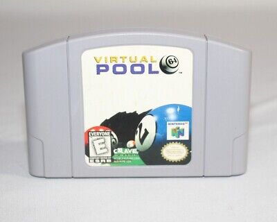 Virtual Pool 64 N64 Nintendo 64 Cart Authentic & Tested! Good Condition! Nice!