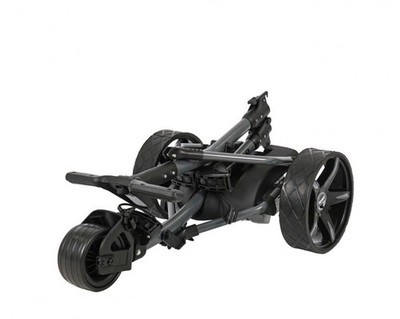 36 Hole Electric Golf Trolley Pro Rider & Ben Sayer with Battery & Charger Black