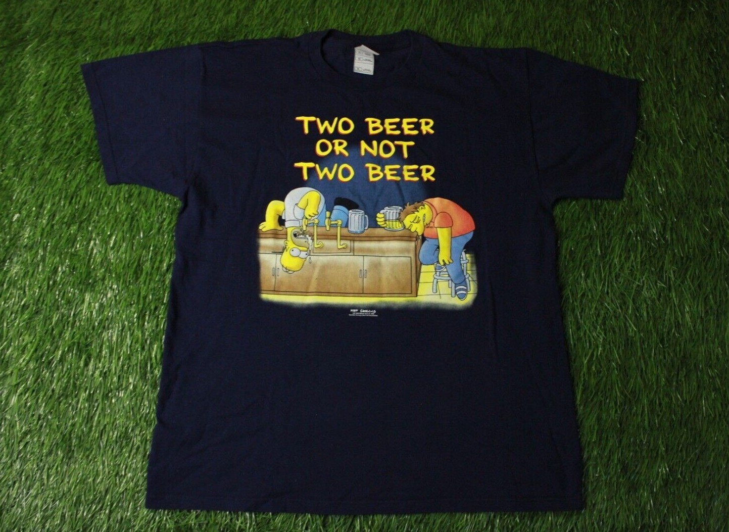 THE SIMPSONS TWO BEER OR NOT TWO BEER 1998 VINTAGE TEE