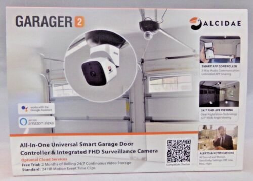 Alcidae Garager 2 Smart Garage Door Controller and FHD Camera 052522DBT2