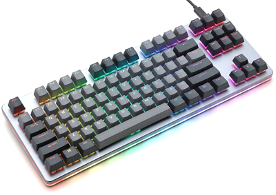 Tkl 87 Key Gaming Macros Cherry Mx Brown Aluminum
